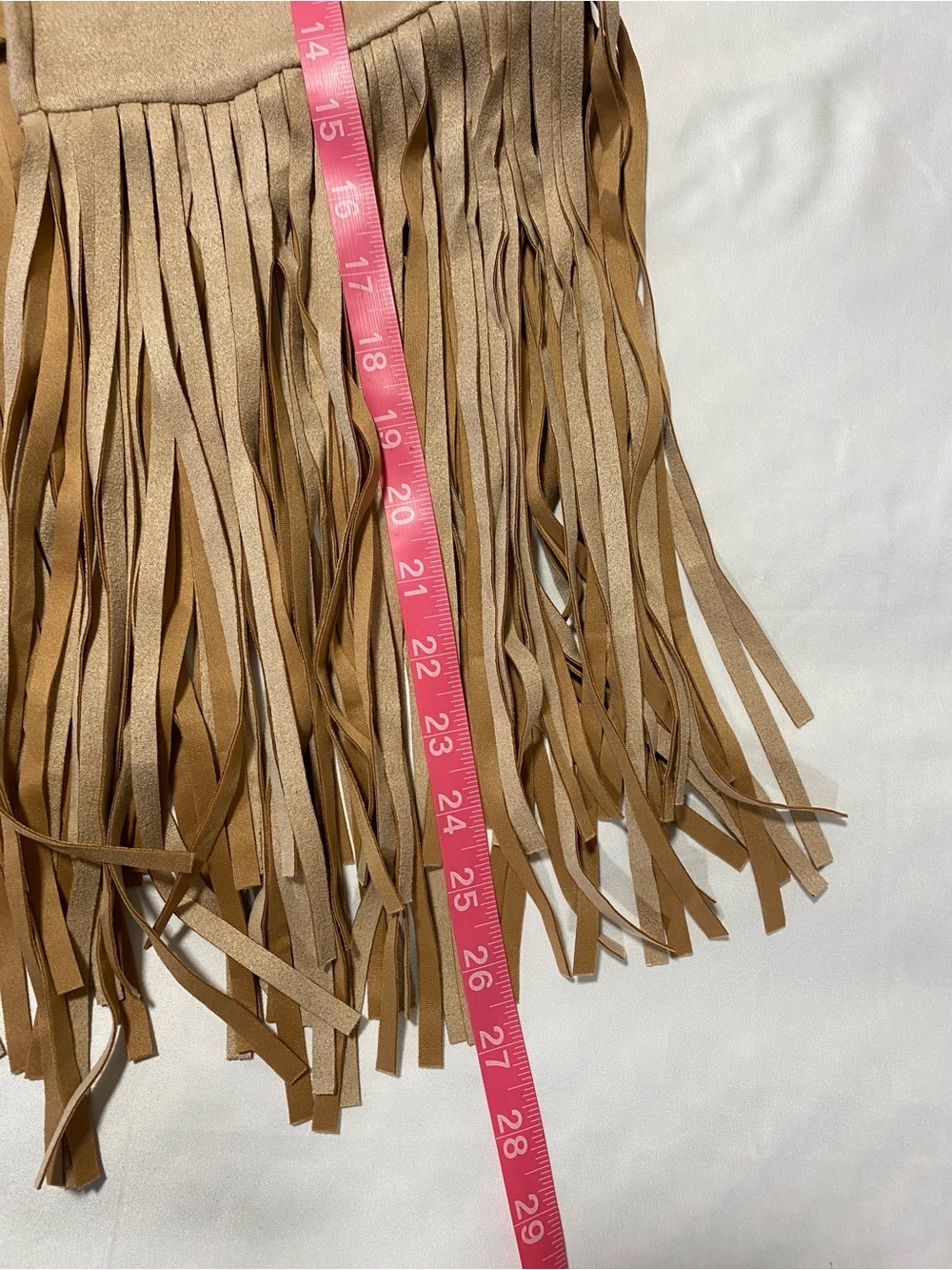 Boho Beige Suede Fringe Vest - Women - Picture 7 of 7